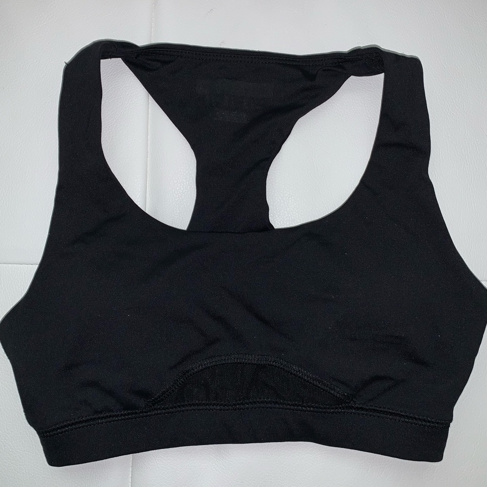 Forever 21 sports bra black racerback